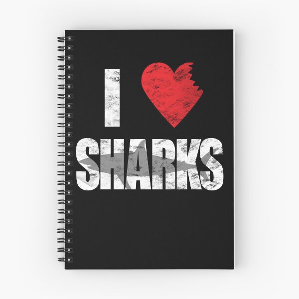 Item preview, I Love Sharks Cool Shark Bite Shark Lover Shirt for Fishermen Ocean Lovers designed and sold by madeulaugh.