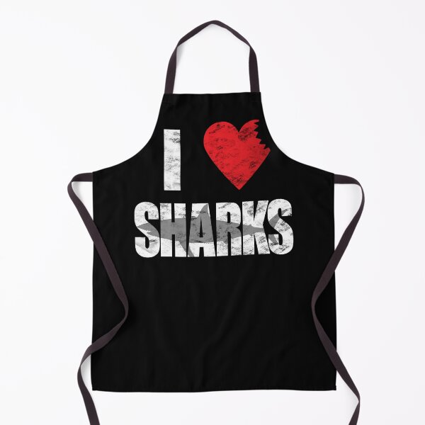 Item preview, I Love Sharks Cool Shark Bite Shark Lover Shirt for Fishermen Ocean Lovers designed and sold by madeulaugh.