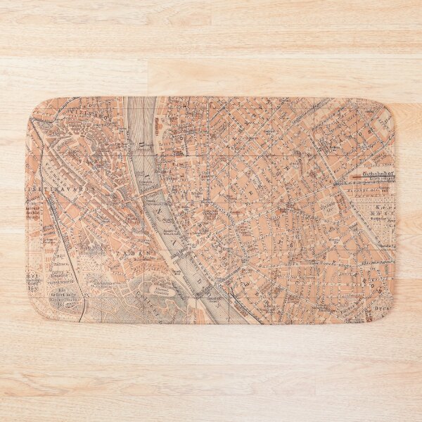 Item preview, Vintage Map of Budapest Hungary (1905) designed and sold by BravuraMedia.