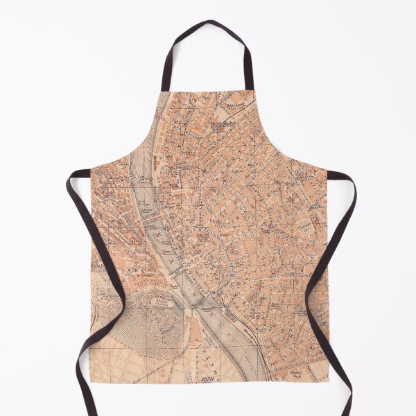 Item preview, Vintage Map of Budapest Hungary (1905) designed and sold by BravuraMedia.