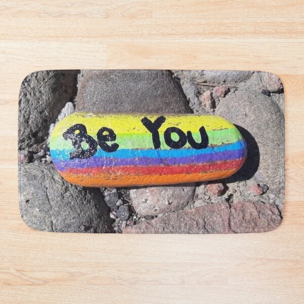 Item preview, Be You Rainbow Stone designed and sold by craftsbydaphy.
