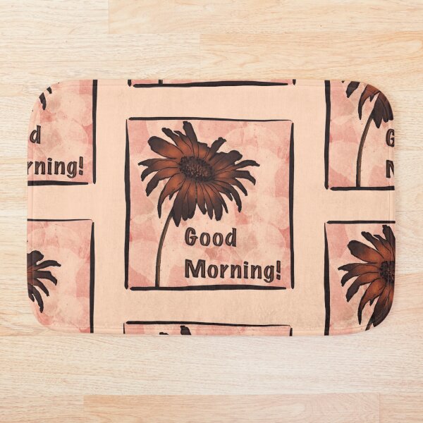 Item preview, Flor marrón Buenos días designed and sold by Fransyn.