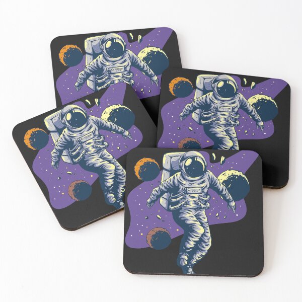 Item preview, Floating Astronaut Aesthetic Art Illustration designed and sold by stickerlabshop.