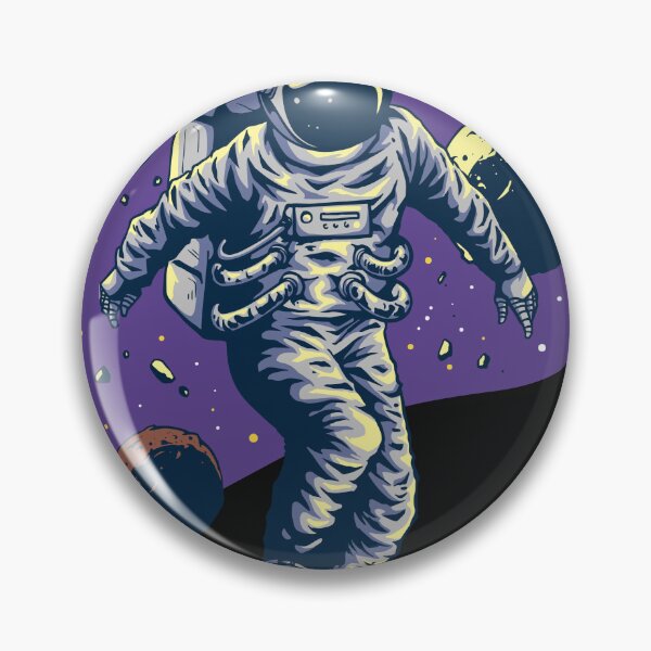 Item preview, Floating Astronaut Aesthetic Art Illustration designed and sold by stickerlabshop.