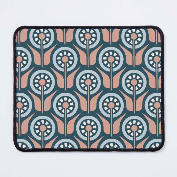 Item preview, KF 0024 H - Retro Vintage Flowers Minimalist 70s Modern Geometric Floral Pattern designed and sold by KhakiFinch.