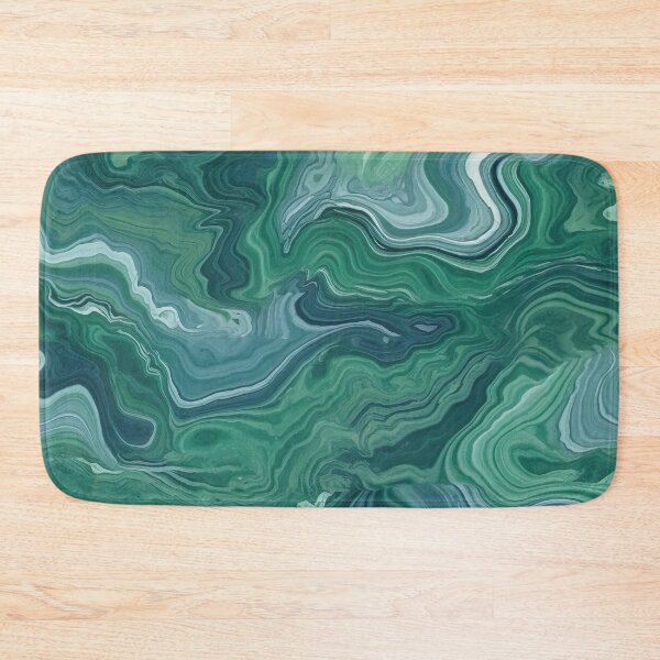 Item preview, Emerald Waters: Serene Green and Blue Marble Pattern designed and sold by EVA4designs.
