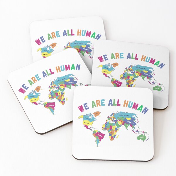Item preview, LGBT Pride Month World Map, We are all human designed and sold by HandicraftArt.