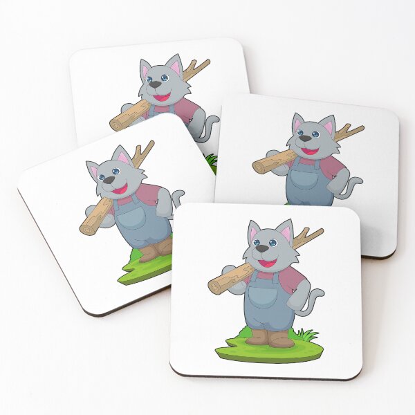 Item preview, Cat Lumberjack Wood Forest designed and sold by Snabdesign84.