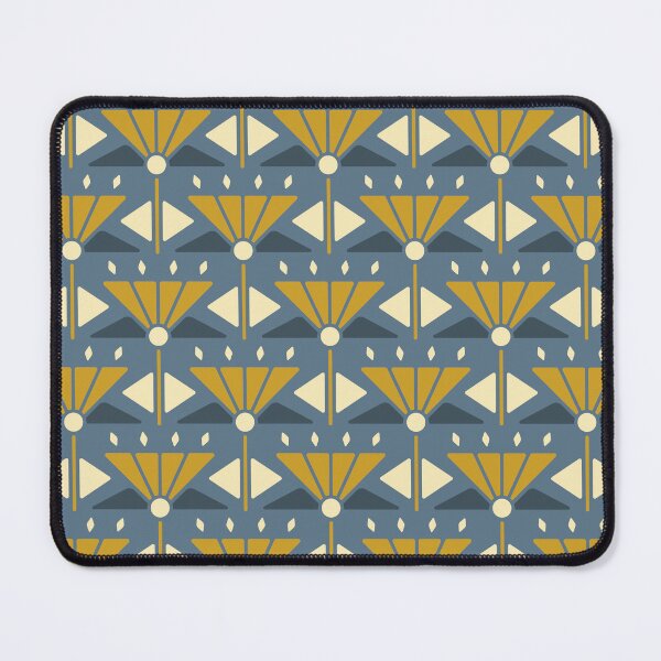 Item preview, KF 0025 D - Retro Vintage Flowers Minimalist 70s Modern Geometric Floral Pattern designed and sold by KhakiFinch.