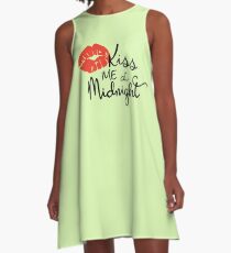 Kiss me at Midnight A-Line Dress