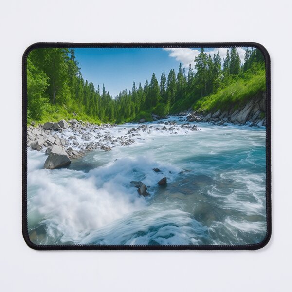 Item preview, River and rocks painting designed and sold by Dr-Kane.