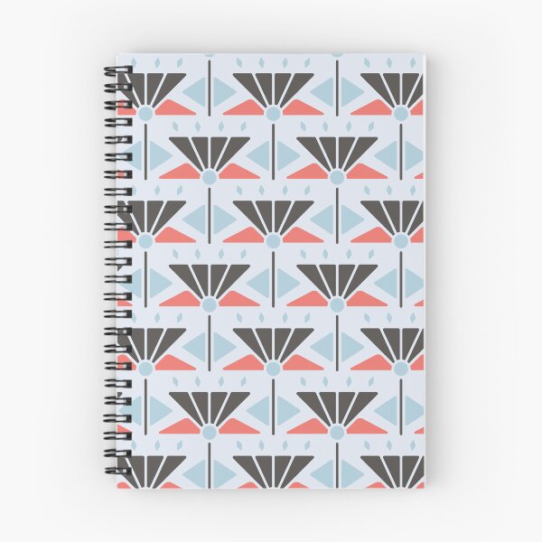 Item preview, KF 0025 H - Retro Vintage Flowers Minimalist 70s Modern Geometric Floral Pattern designed and sold by KhakiFinch.