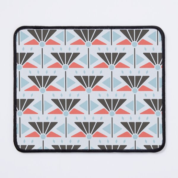 Item preview, KF 0025 H - Retro Vintage Flowers Minimalist 70s Modern Geometric Floral Pattern designed and sold by KhakiFinch.