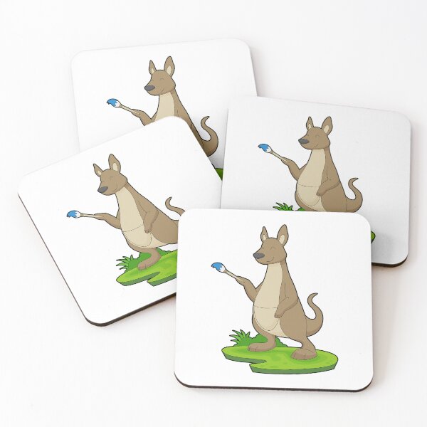 Item preview, Kangaroo Painting Paint brush designed and sold by Snabdesign84.