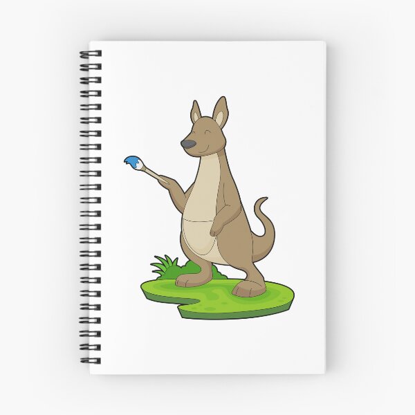 Item preview, Kangaroo Painter Paintbrush Painting designed and sold by Snabdesign84.