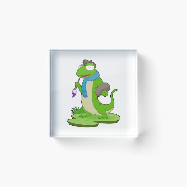 Item preview, Lizard Painting Paint brush designed and sold by Snabdesign84.