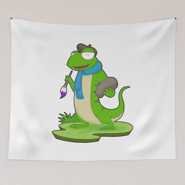 Item preview, Lizard Painting Paint brush designed and sold by Snabdesign84.