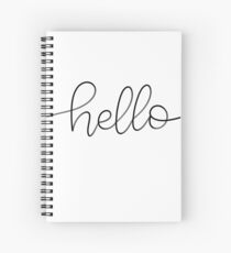 Cuaderno de espiral Hola