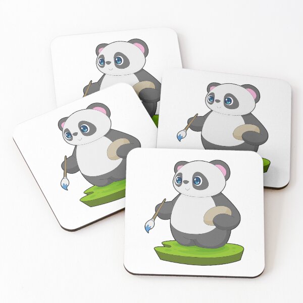 Item preview, Panda Painting Paint brush designed and sold by Snabdesign84.