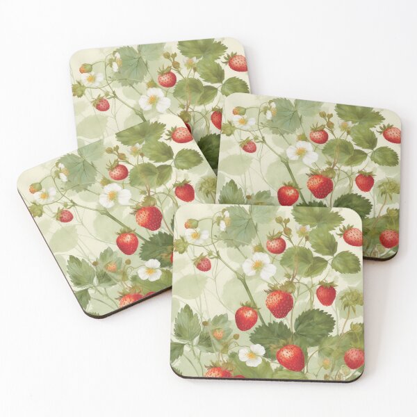 Item preview, Wild strawberries Summer Vibe Watercolor designed and sold by Mobius Spot Collective.
