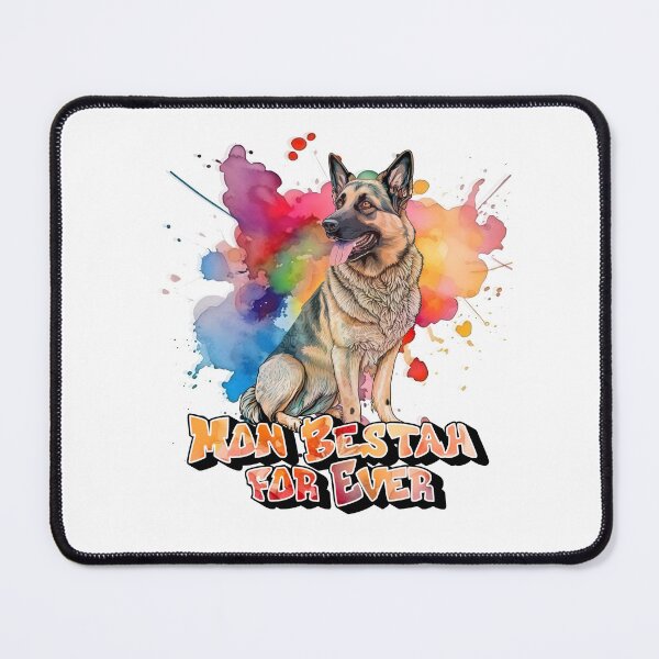 Item preview, German Shepherd dog, Mon Bestah for ever, for guard dog lovers, in French designed and sold by isaweb.