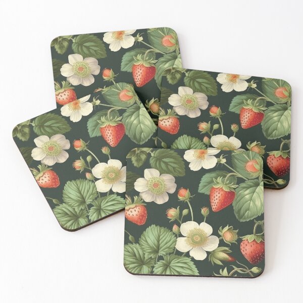 Item preview, Wild strawberries Summer Vibe Watercolor designed and sold by Mobius Spot Collective.