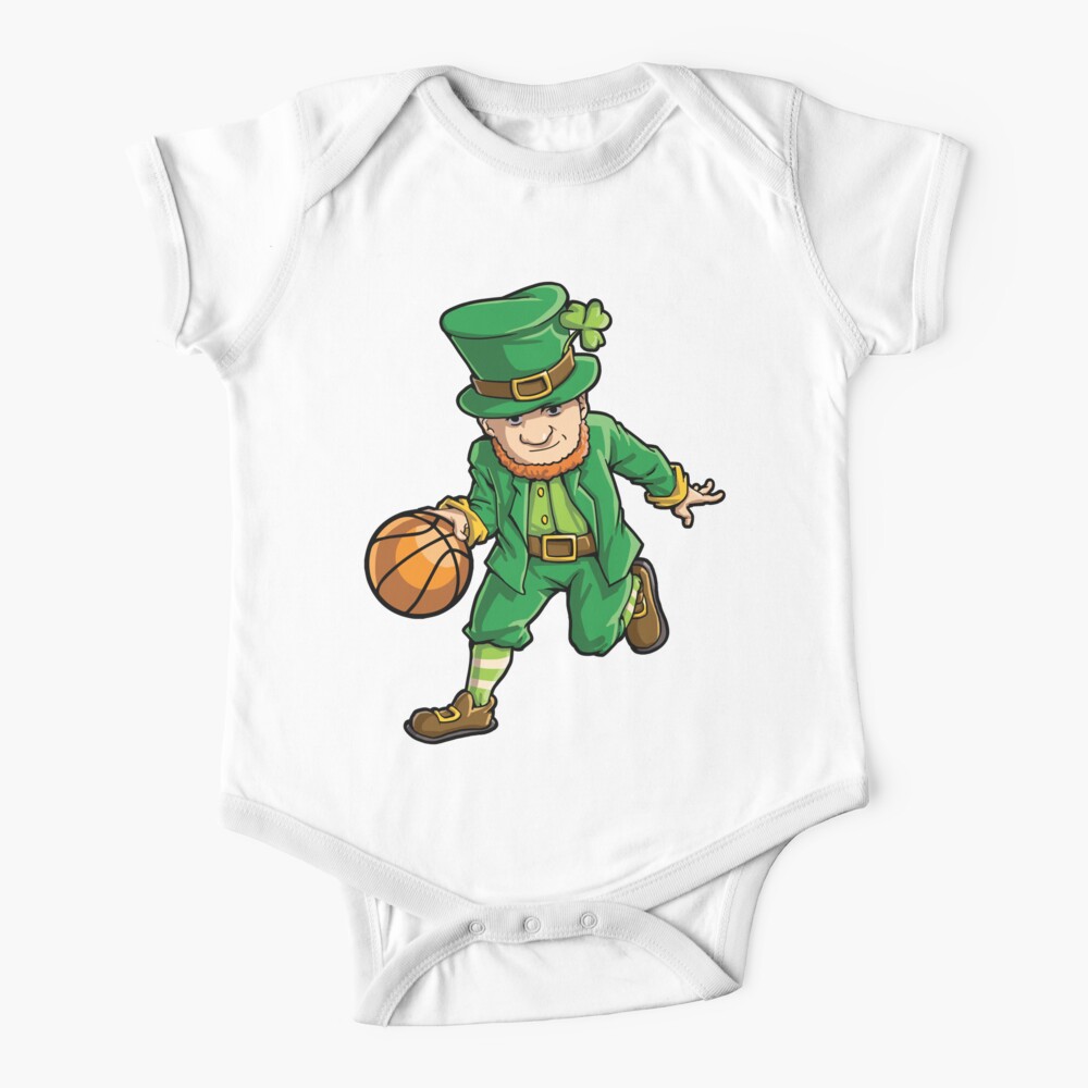 Leprechaun Basketball T Shirt St Patricks Day Sports Gifts Baby One Piece By Liquegifts Redbubble