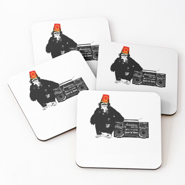 Item preview, Monkey with Fez and Boombox designed and sold by MeteorArtShop.