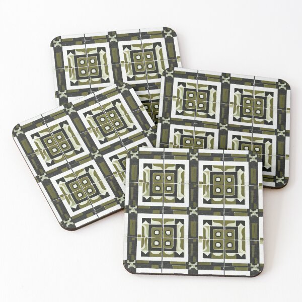 Artikelvorschau, Olive green white pattern entworfen und verkauft von melridger.