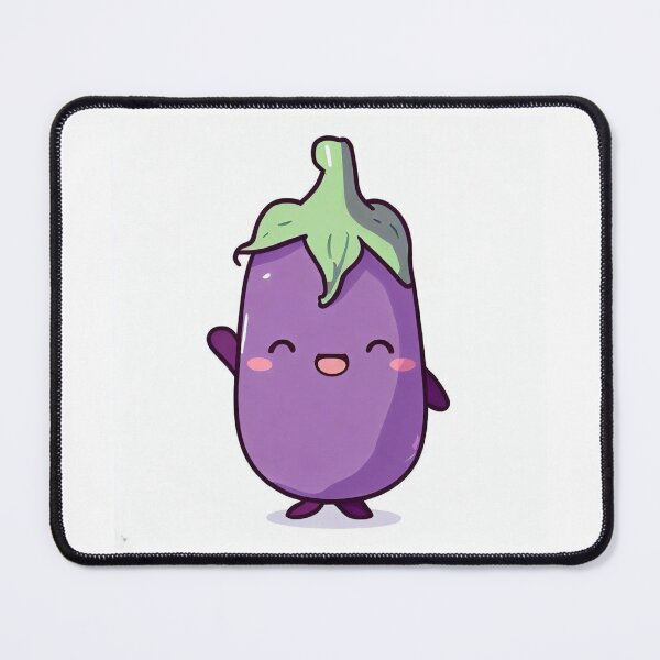 Item preview, Kawaii Eggplant, Cute Eggplant designed and sold by FantasyStudio.