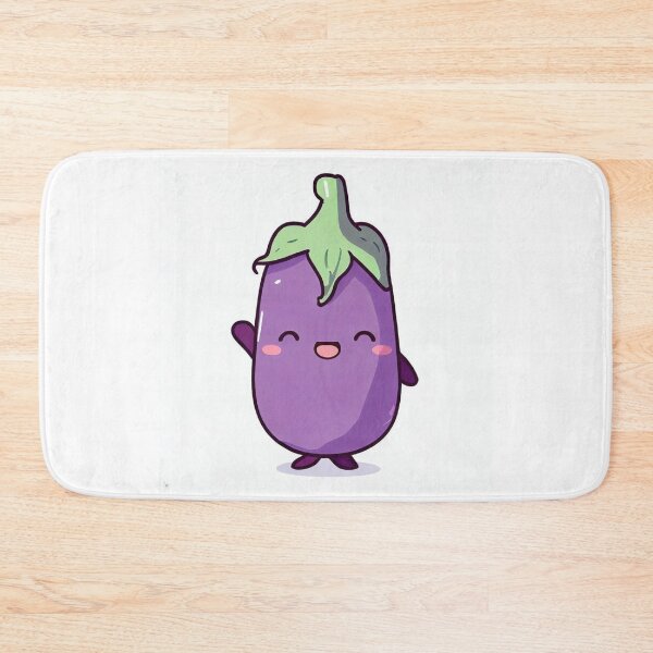 Item preview, Kawaii Eggplant, Cute Eggplant designed and sold by FantasyStudio.