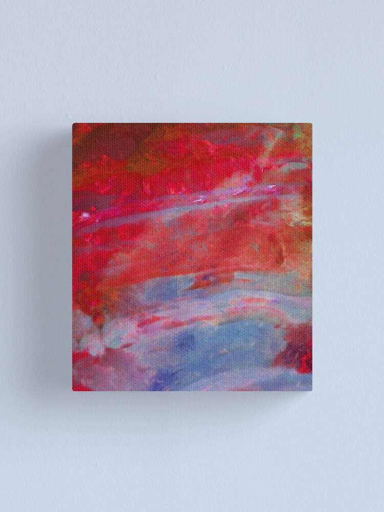 Sunset, Fire Opal stone, Non Objective colourful art Canvas Print