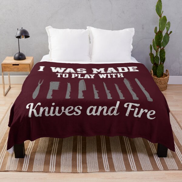 Item preview, Chef 	 I Was Made To Play With Knives Fire Cooking Funny 		 designed and sold by hvsrnzsipt47.