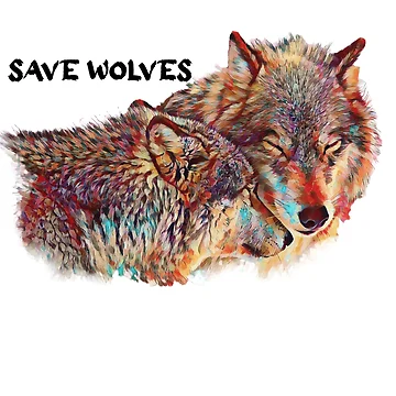 Artwork thumbnail, Two Wolves by agross521