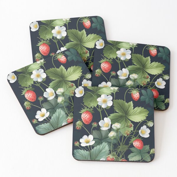 Item preview, Wild strawberries Summer Vibe Watercolor designed and sold by Mobius Spot Collective.