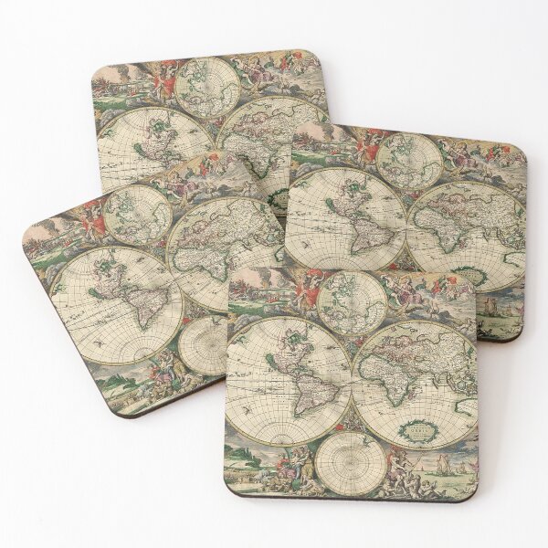 Item preview, World Map 1689 designed and sold by tomorrowsart.