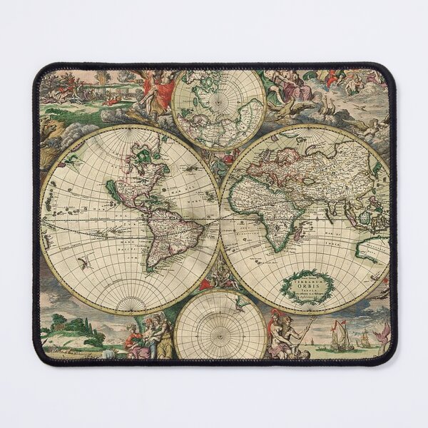 Item preview, World Map 1689 designed and sold by tomorrowsart.