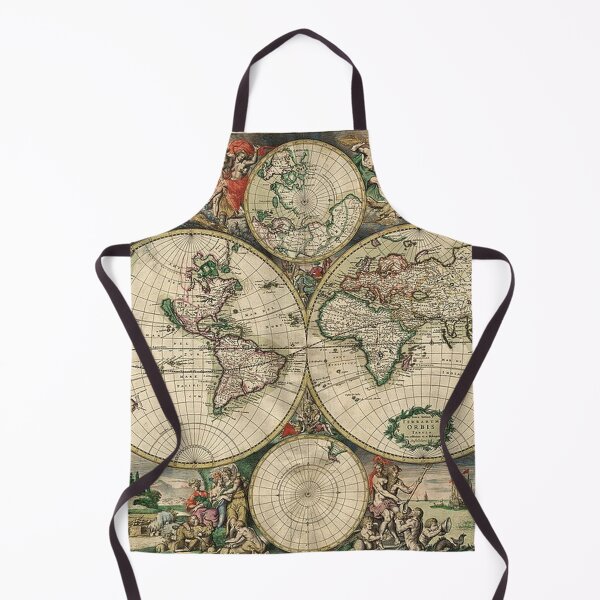 Item preview, World Map 1689 designed and sold by tomorrowsart.