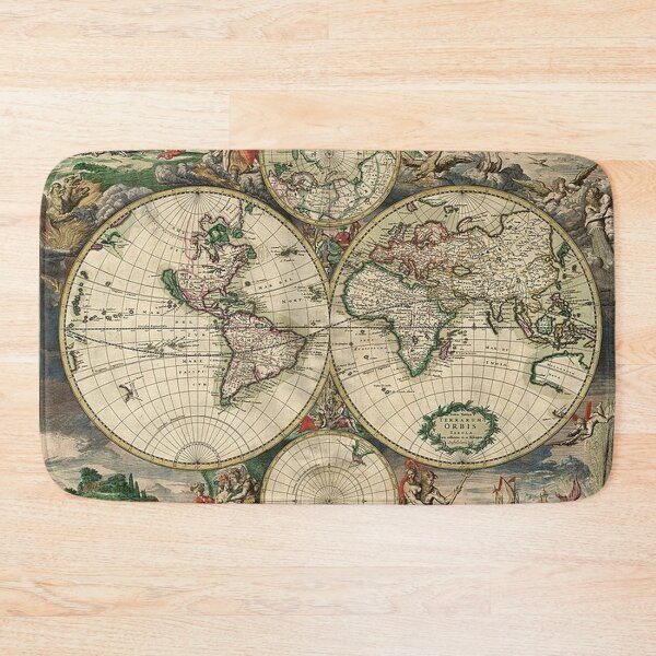 Item preview, World Map 1689 designed and sold by tomorrowsart.