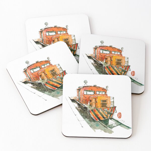 Item preview, Ink and watercolor record the train designed and sold by zwke-art.