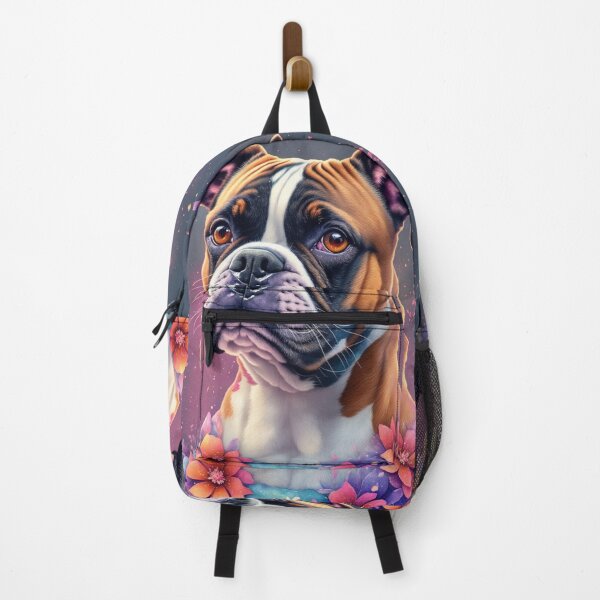 Item preview, Boxer With Flowers Art Inspired By Dog Breeds designed and sold by CDC40.