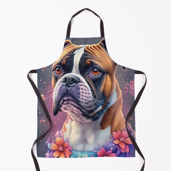 Item preview, Boxer With Flowers Art Inspired By Dog Breeds designed and sold by CDC40.