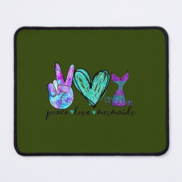 Item preview, Gifft Peace Love Mermaids Mermaid Tail Summer Vacation Beach 	 	 designed and sold by tiyvsutsivq91.
