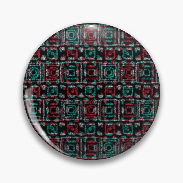 Item preview,  Green and red undone checkered pattern on black background. designed and sold by MirBer.
