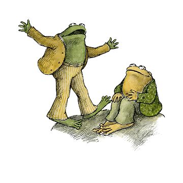 Frog and Toad happy Art Print for Sale by adigamazatsop