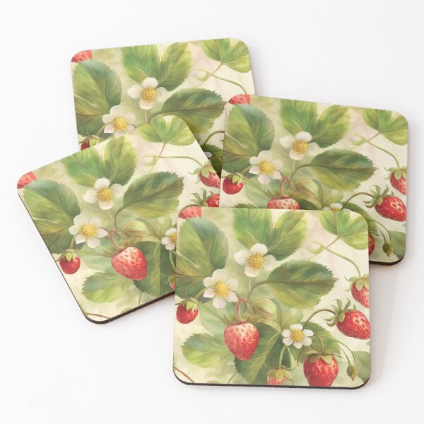 Item preview, Wild strawberries Summer Vibe Watercolor designed and sold by Mobius Spot Collective.