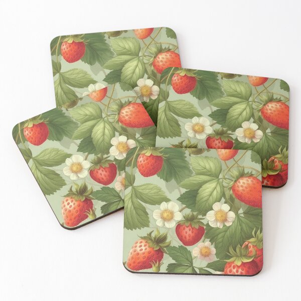 Item preview, Wild strawberries Summer Vibe Watercolor designed and sold by Mobius Spot Collective.