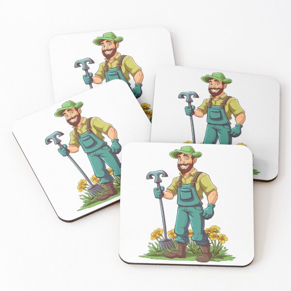 Item preview, Cartoon of a male gardener and his plants designed and sold by Dan Edwards.