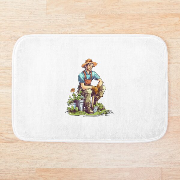 Item preview, Cartoon of a male gardener and his plants designed and sold by Dan Edwards.