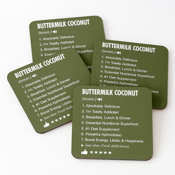 Item preview, Buttermilk Coconut Definition Meaning Funny 		 designed and sold by rcbshgfuc79.